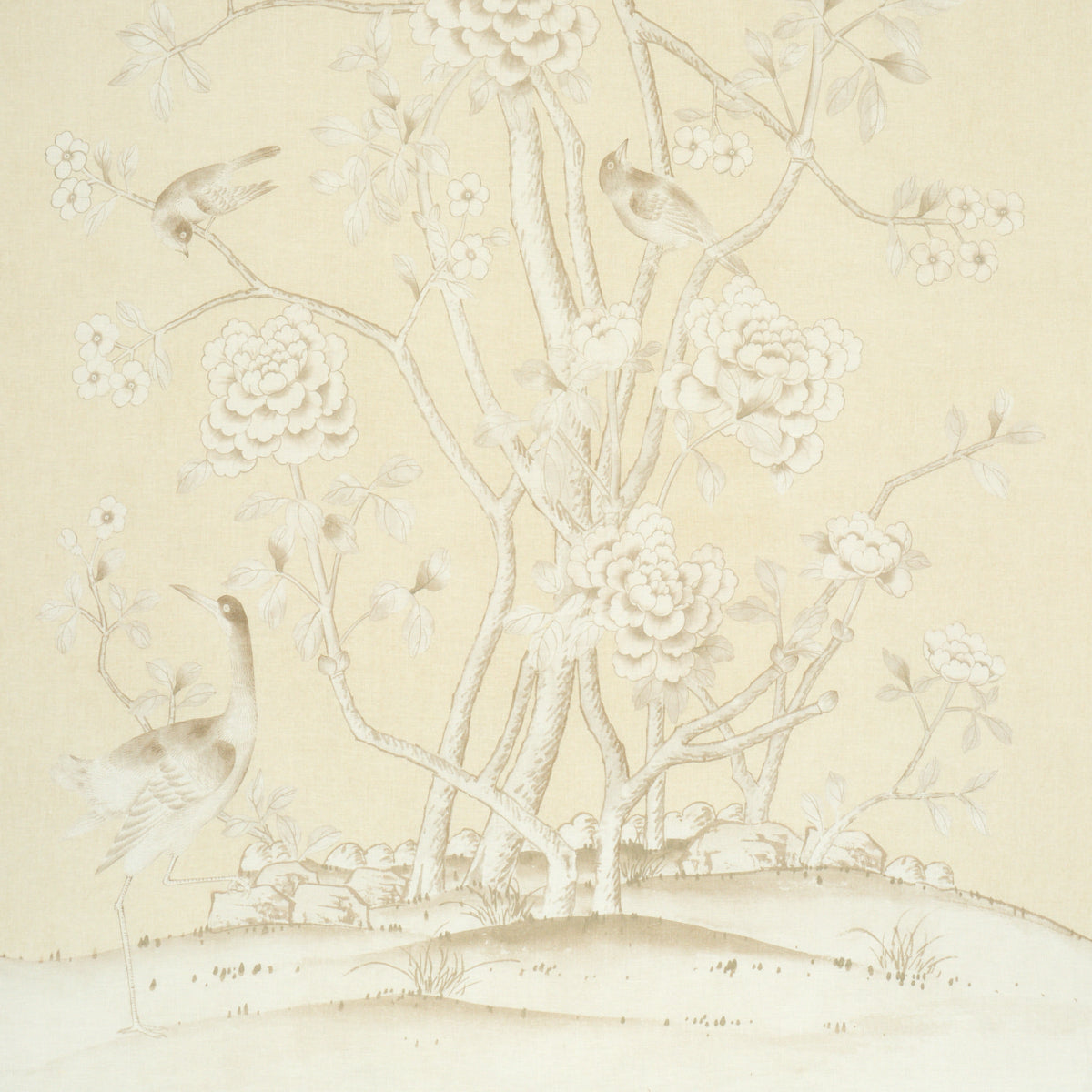 Chinois Palais - Butter - Schumacher 182561 Fabric - Schumacher Fabric