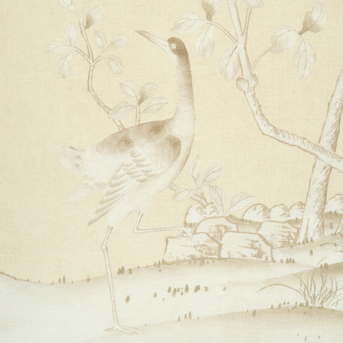 Chinois Palais - Butter - Schumacher 182561 Fabric - Schumacher Fabric