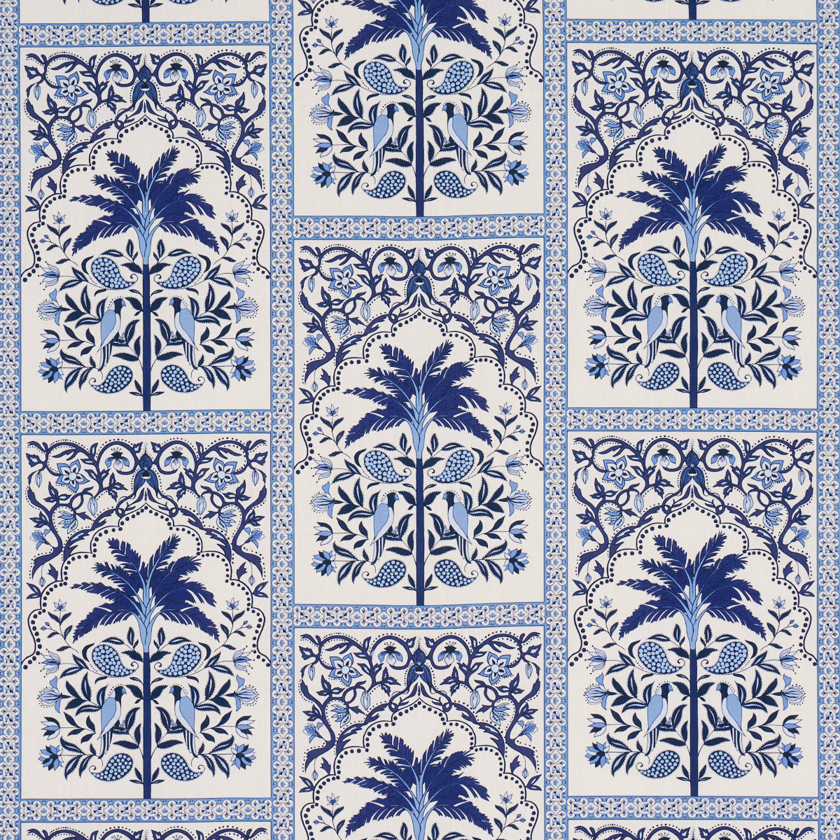 AMAZONAS-MYSTIQUE-TROPICAL-SHADES-OF-BLUE-SCHUMACHER-182571 - Schumacher Tela