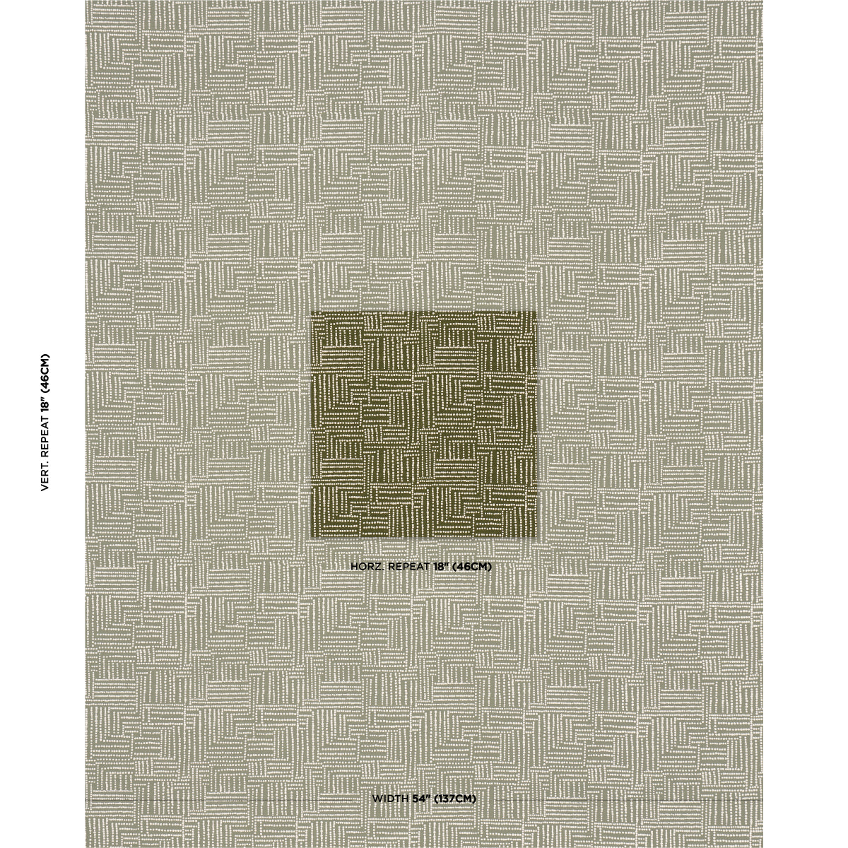 COCO-HAND-SCREEN-PRINT-PALM-TREE-GREEN-SCHUMACHER-182580 - Schumacher Fabric