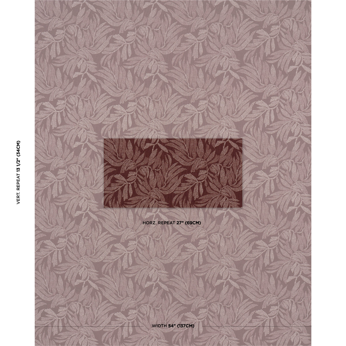 TAYRONA-PALM-MOSAIC-CAYENNE-LATTE-SCHUMACHER-182590 - Schumacher Tela