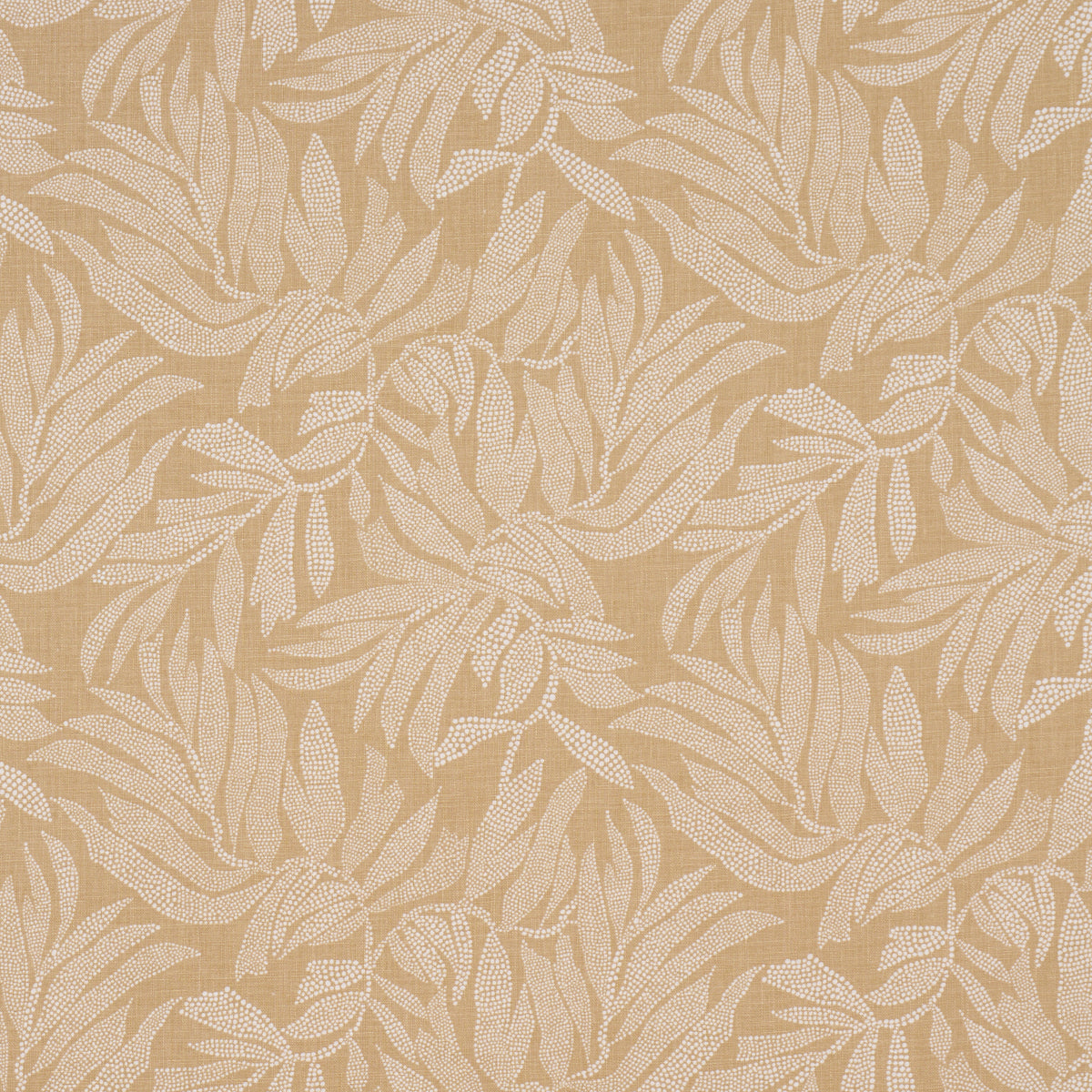 Tayrona Palm Mosaic - Playa Dorada Sand - Schumacher 182591 Fabric - Schumacher Fabric