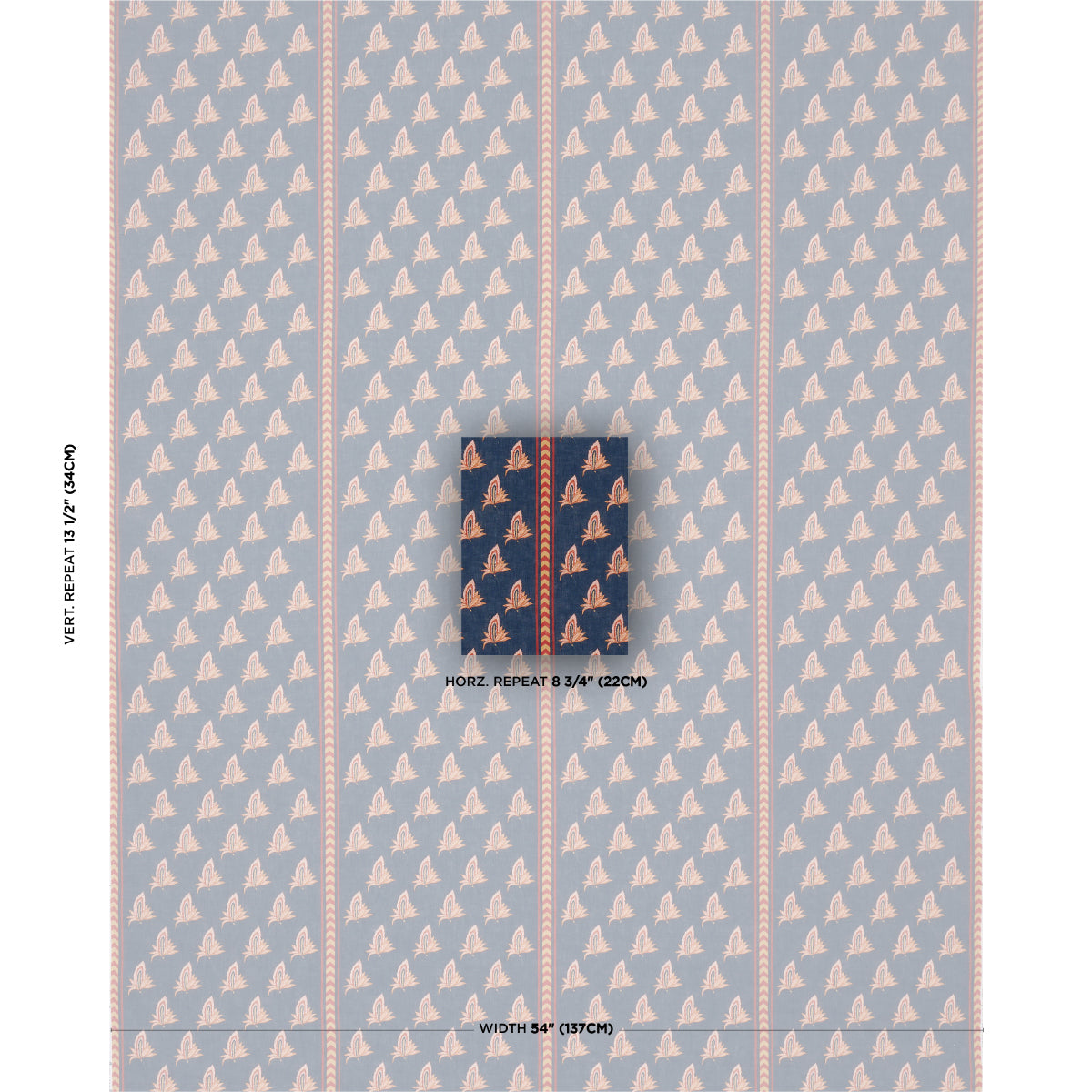 BANGALORE-IMAGINATION-BLEU-SCHUMACHER-182600 - Schumacher Fabric