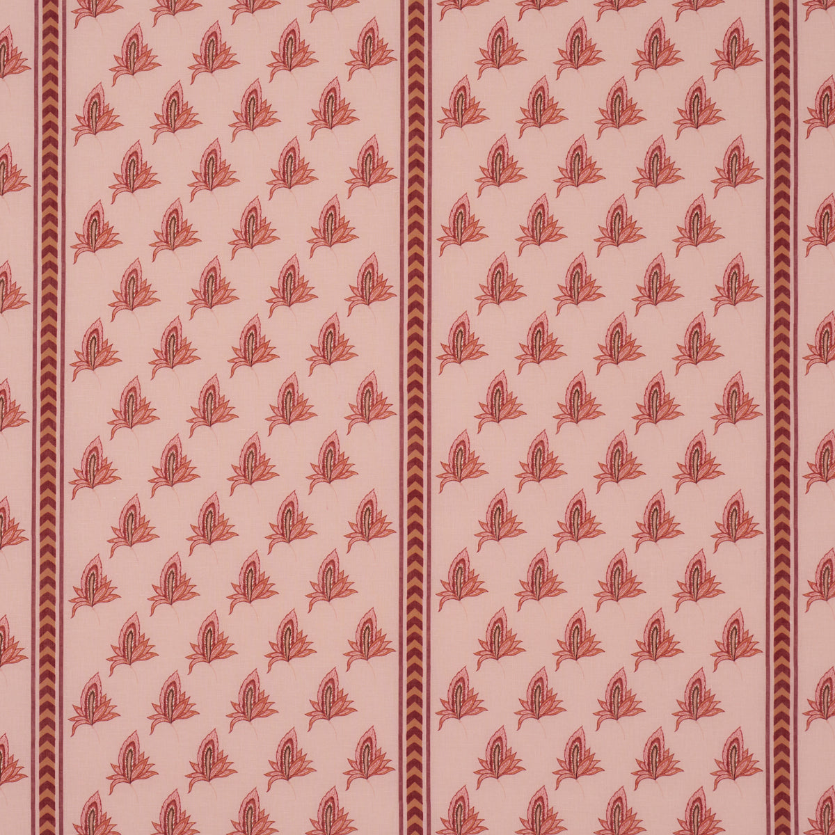 Bangalore Imagination - Rose - Schumacher 182602 Fabric - Schumacher Fabric
