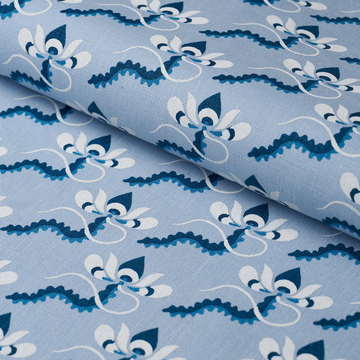 BOMBAY-RAINBOW-BLEU-SCHUMACHER-182611 - Schumacher Fabric