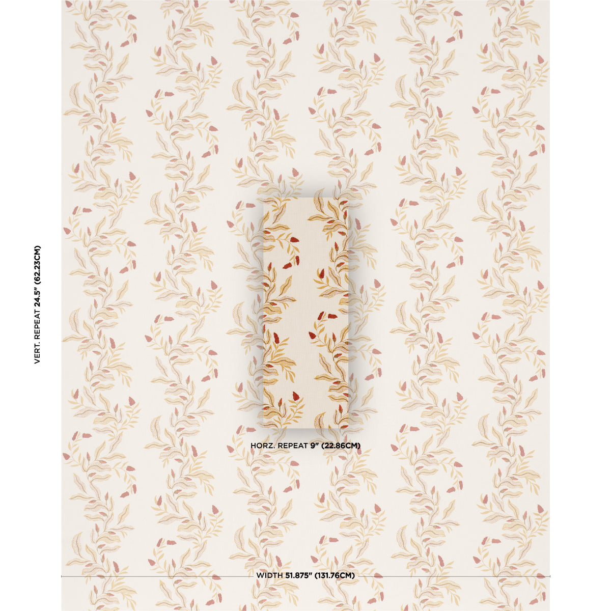 Vagary Vines - Honeycomb - Schumacher 182641 Fabric - Schumacher Fabric