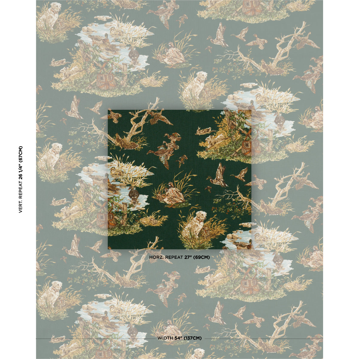 DOG-DUCK-VERDANT-SCHUMACHER-182662 - Schumacher Fabric