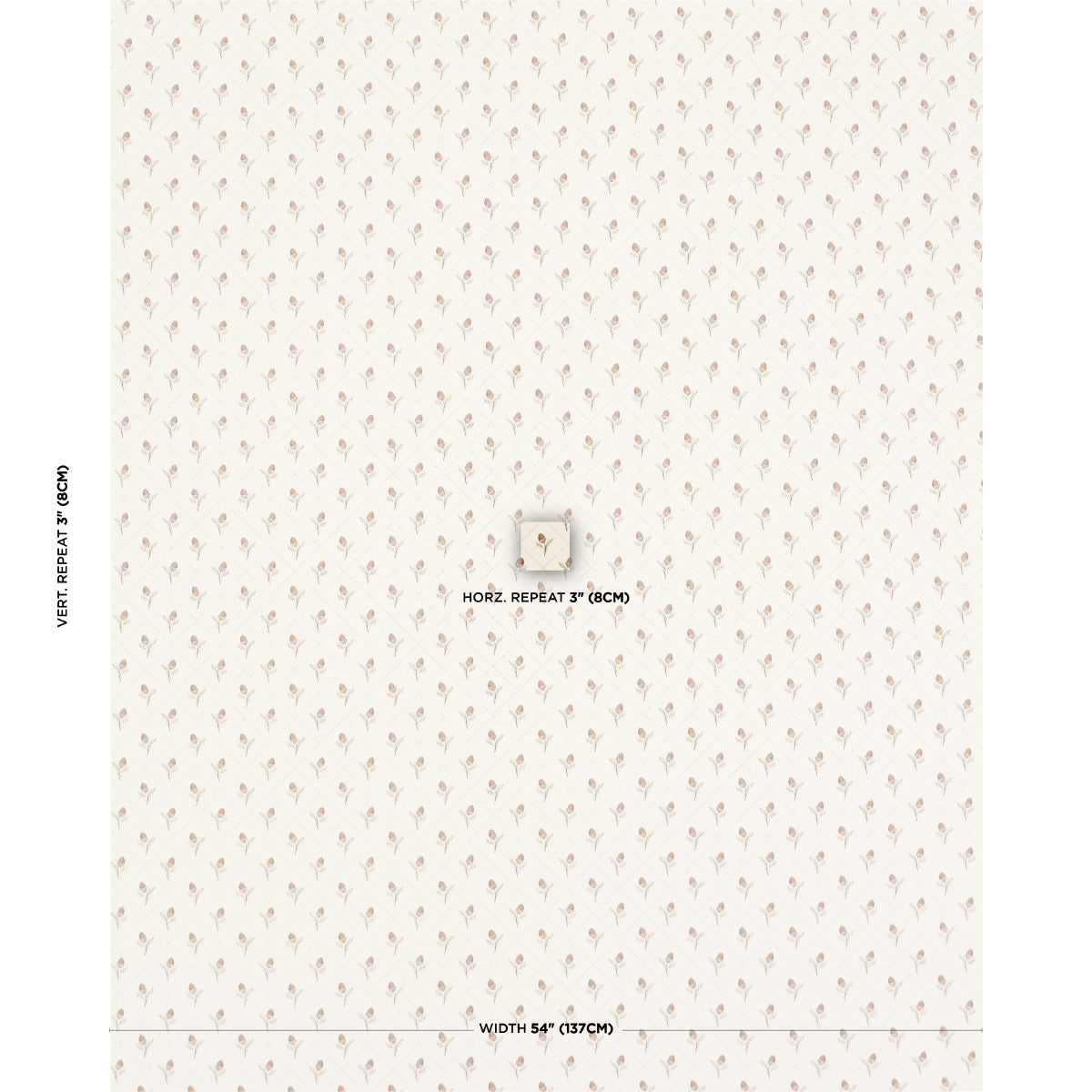 HOLDEN-HAND-PRINT-CREAM-SCHUMACHER-182670 - Schumacher Fabric