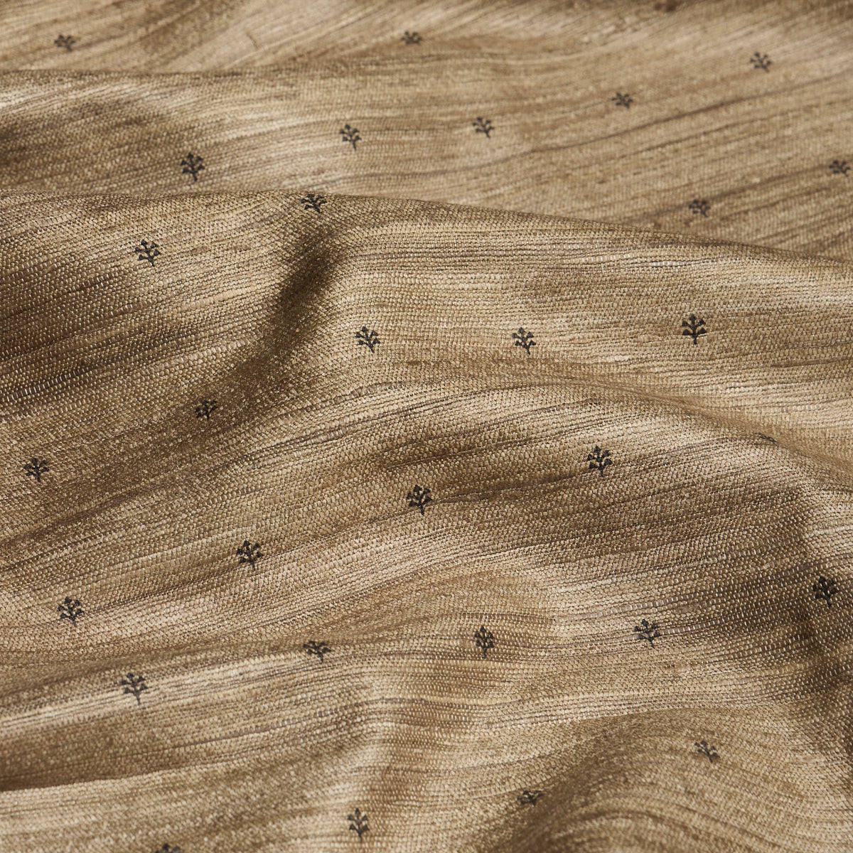 ENGELMANN-SILK-HAND-PRINT-OATMEAL-SCHUMACHER-182682 - Schumacher Fabric
