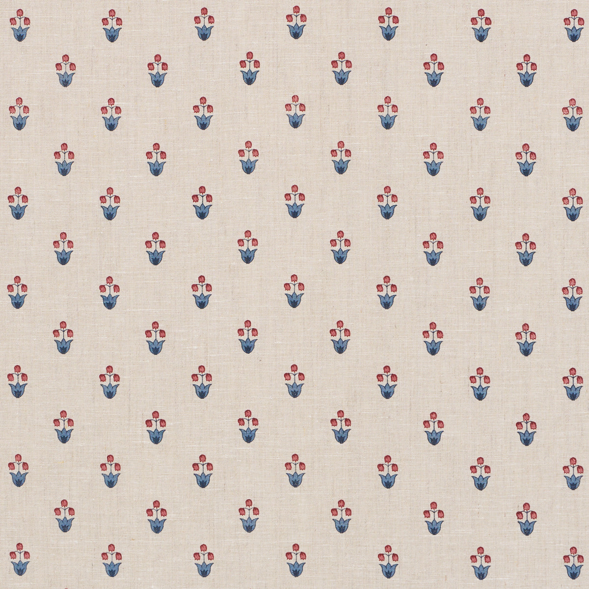Moira Hand Print - Cerise & Ink - Schumacher 182720 Fabric - Schumacher Fabric