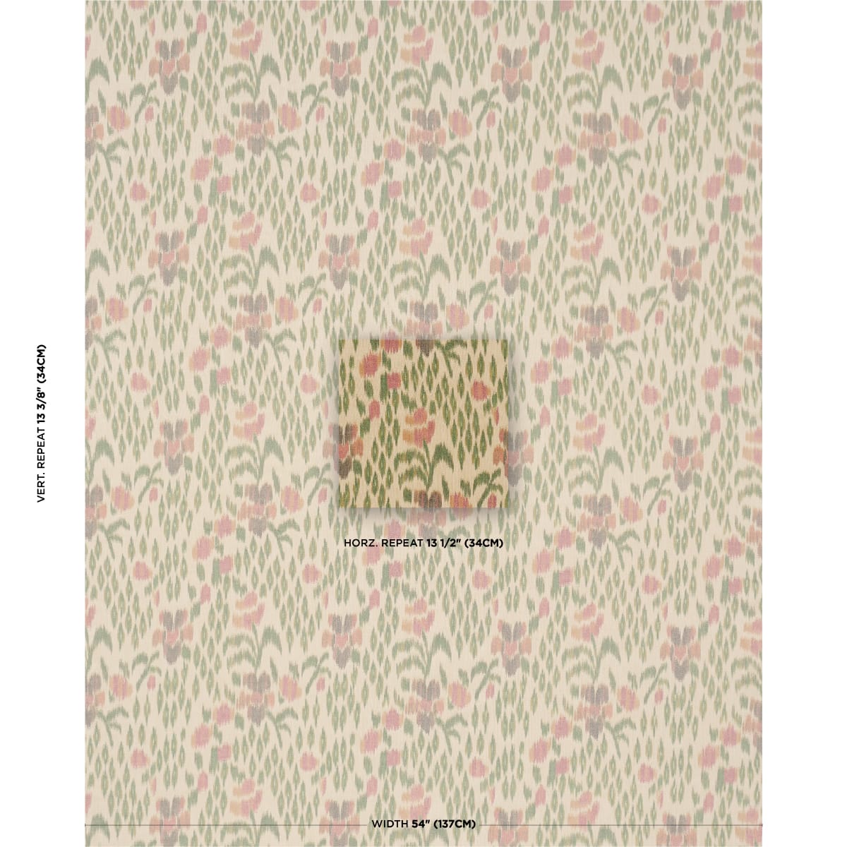 LEONORA-WARP-PRINT-JEWEL-SCHUMACHER-182730 - Schumacher Fabric
