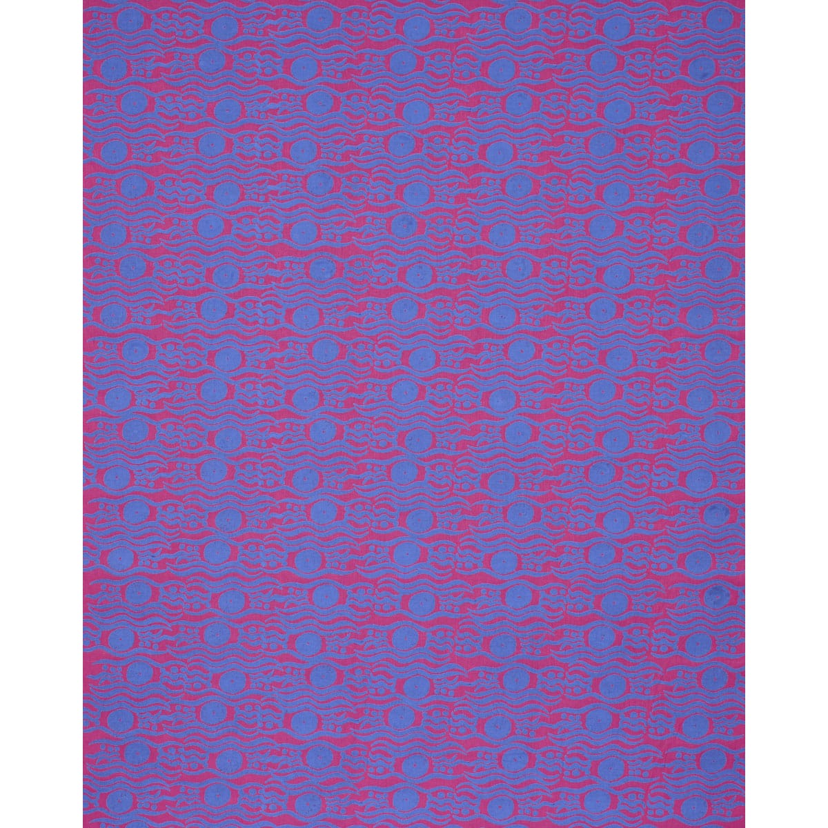 BOSPHORUS-HAND-BLOCK-FUCHSIA-BLUE-SCHUMACHER-182741 - Schumacher Fabric