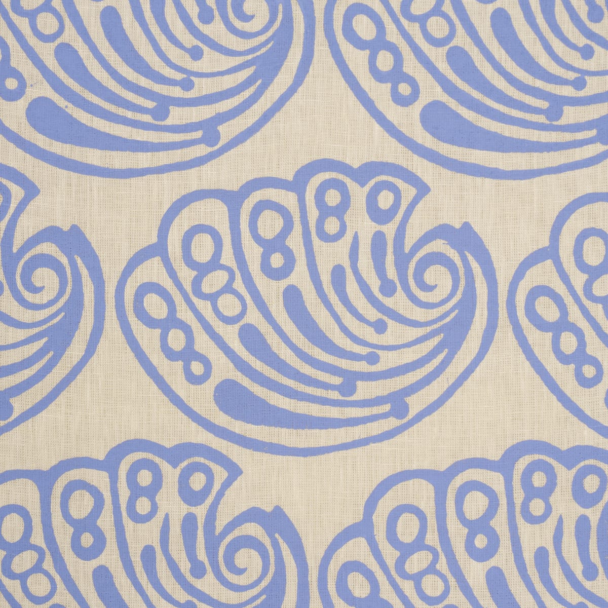 RAMSGATE-HAND-BLOCK-FRENCH-BLUE-SCHUMACHER-182750 - Schumacher Fabric