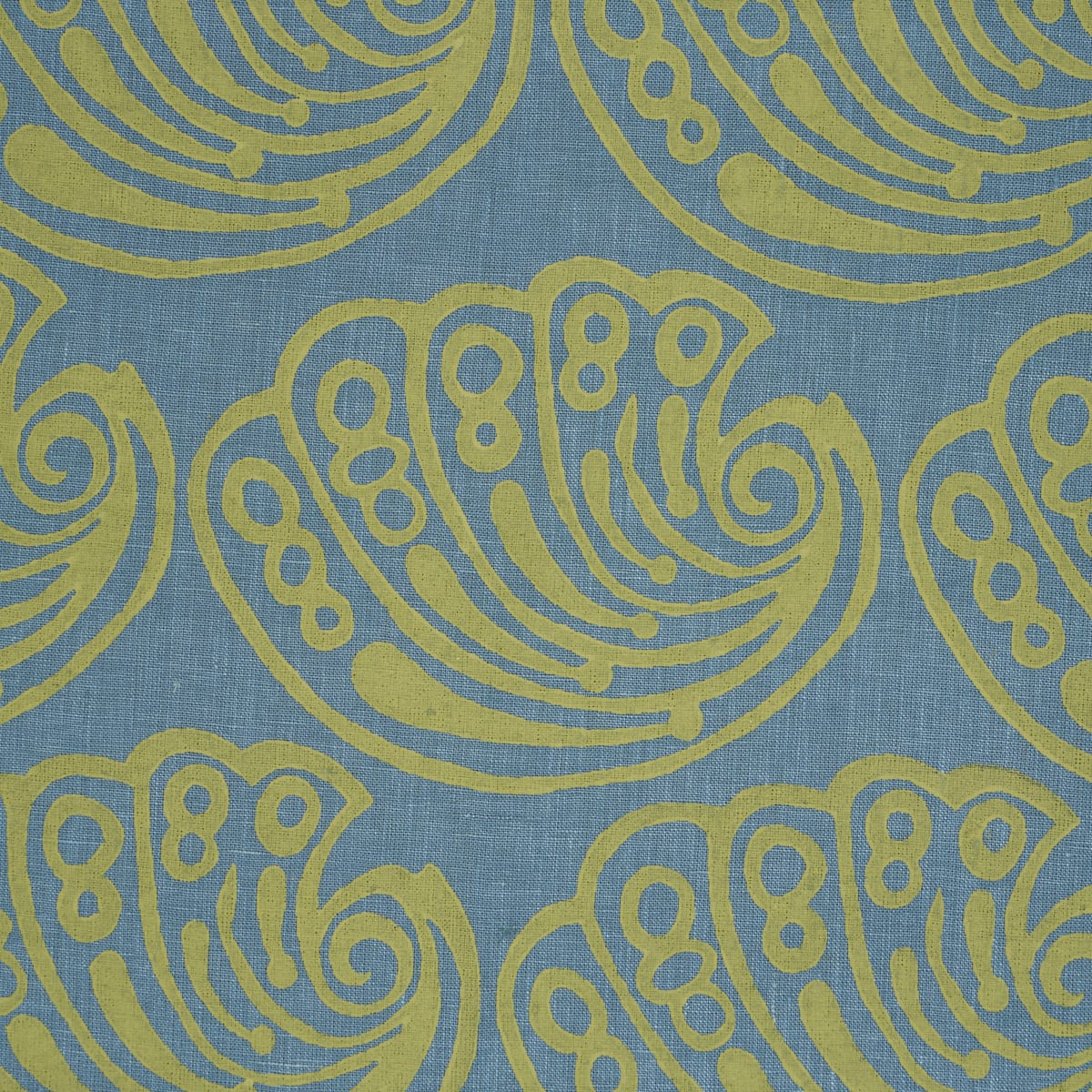 RAMSGATE-HAND-BLOCK-SEAWEED-SCHUMACHER-182751 - Schumacher Fabric