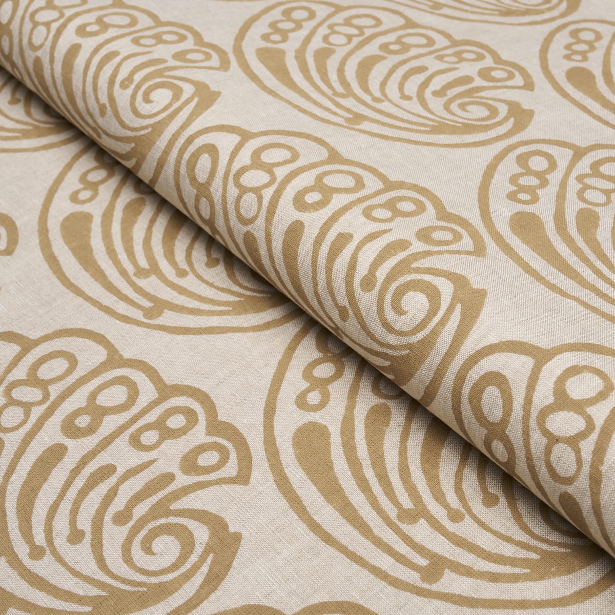 RAMSGATE-HAND-BLOCK-SAND-SCHUMACHER-182752 - Schumacher Fabric
