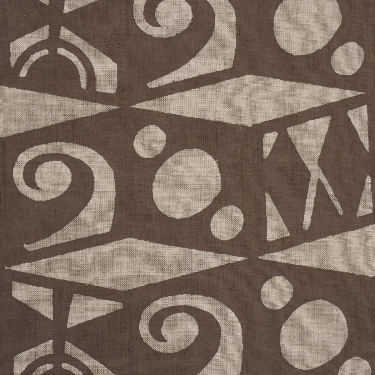 TAROT-HAND-BLOCK-BROWN-SCHUMACHER-182760 - Schumacher Fabric
