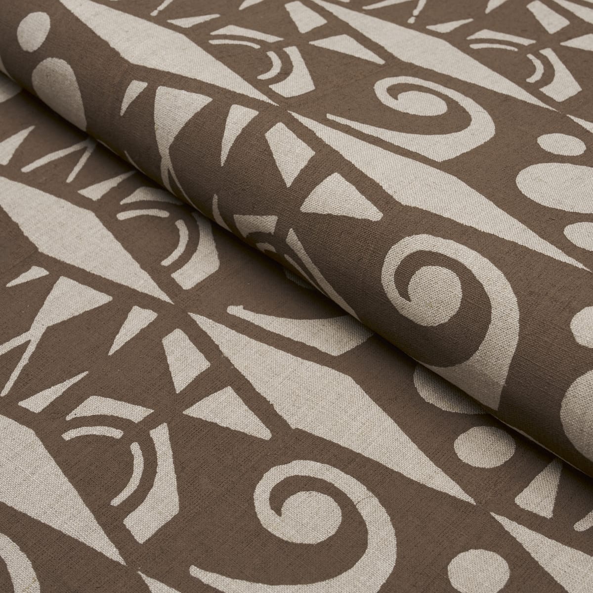 TAROT-HAND-BLOCK-BROWN-SCHUMACHER-182760 - Schumacher Fabric