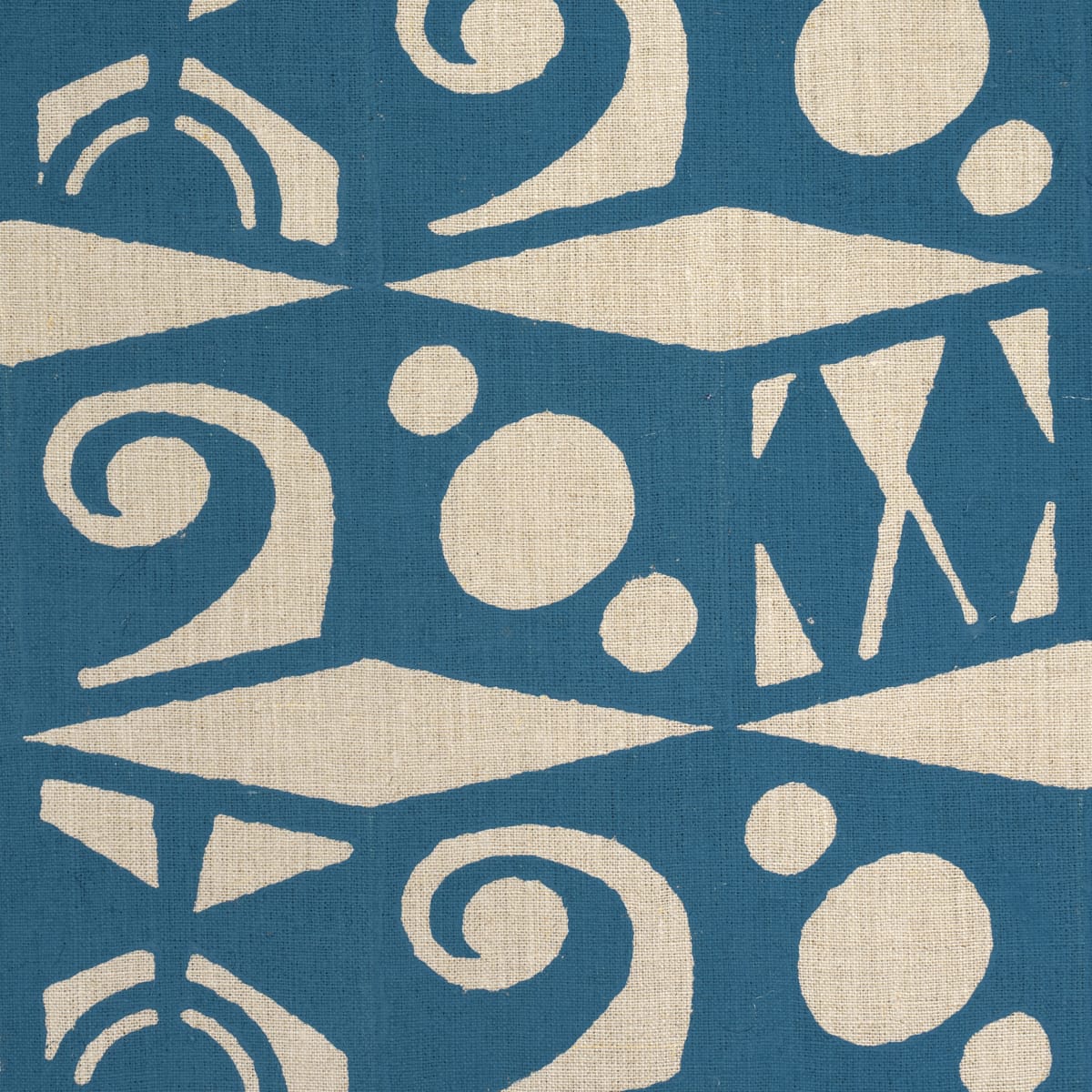 TAROT-HAND-BLOCK-MINERAL-BLUE-SCHUMACHER-182761 - Schumacher Fabric