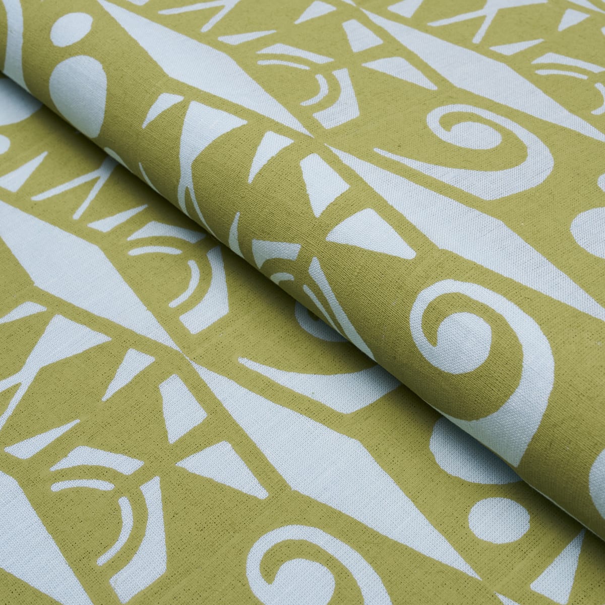 TAROT-HAND-BLOCK-SKY-GREEN-SCHUMACHER-182762 - Schumacher Fabric