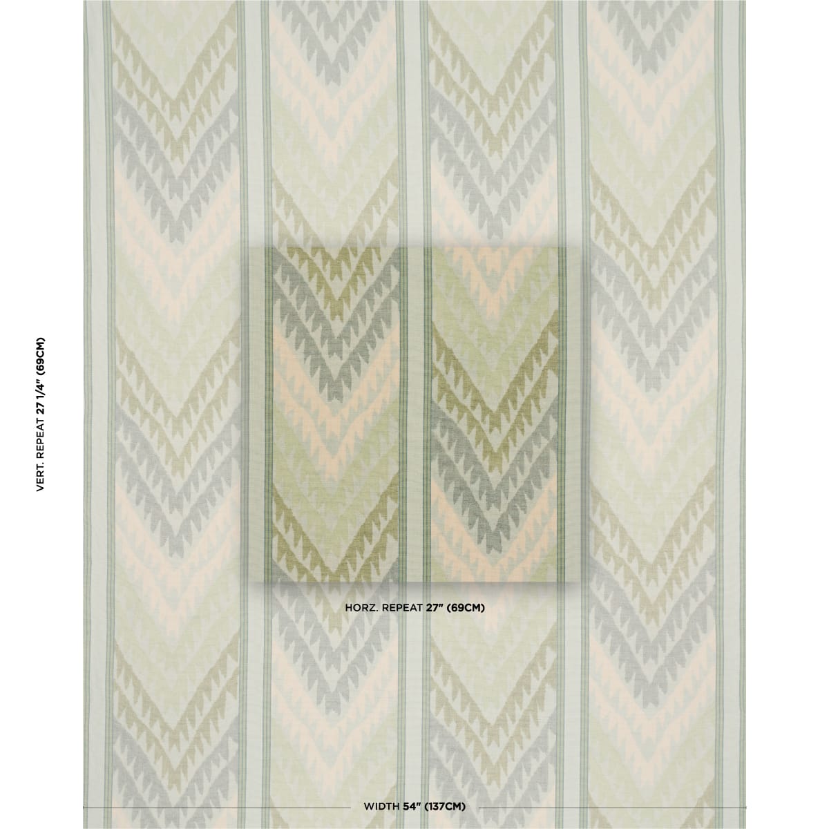 SHABBA-WARP-PRINT-LEAF-SCHUMACHER-182770 - Schumacher Fabric