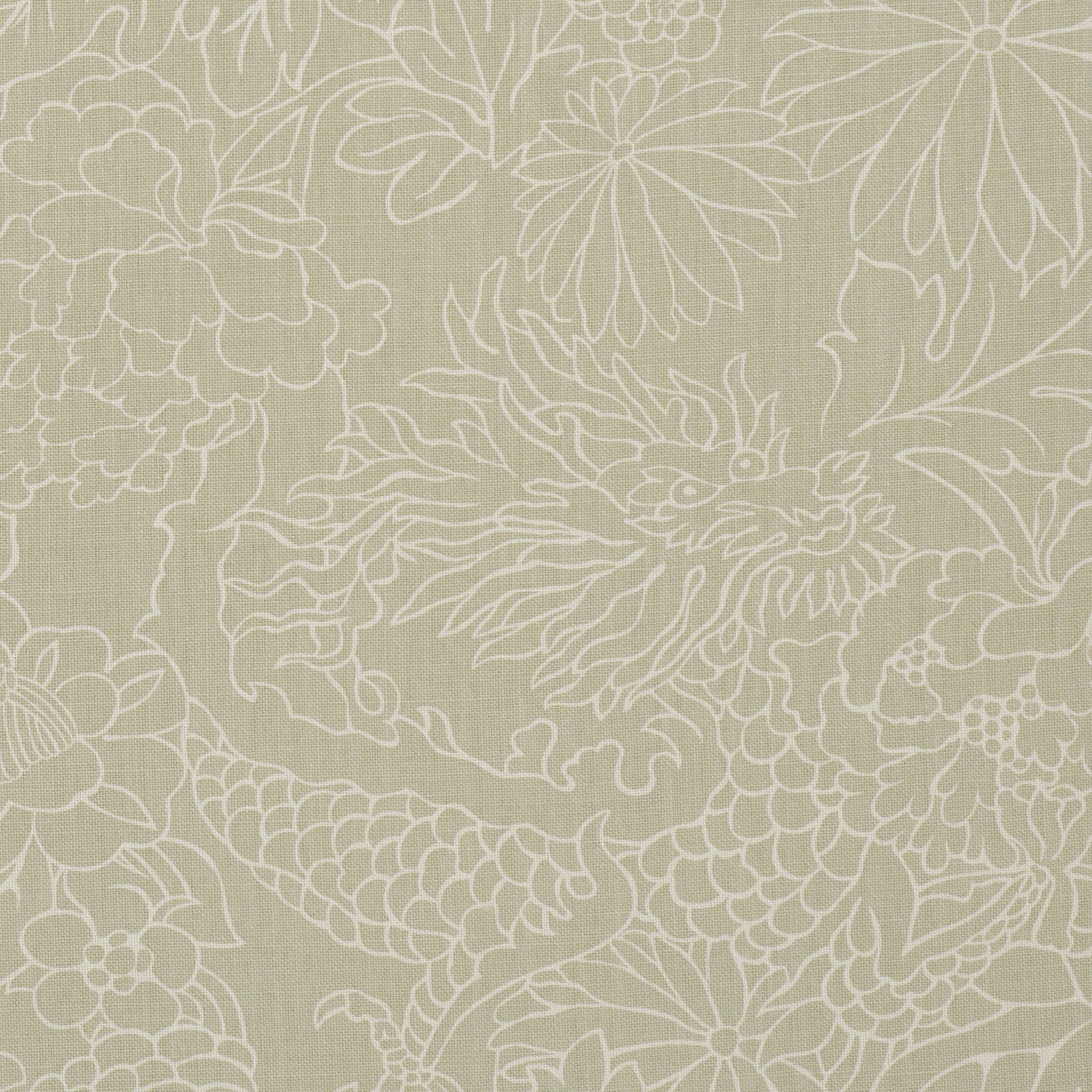 CHIANG-MAI-DRAGON-SILHOUETTE-ALMOND-DUST-SCHUMACHER-182780 - Schumacher Fabric