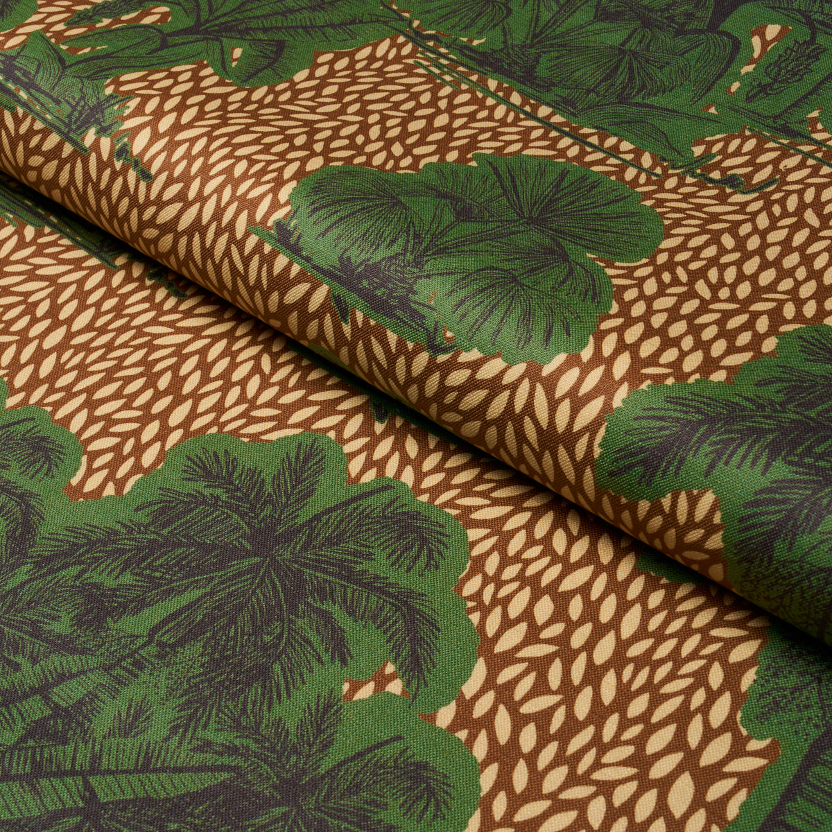 TROPICAL-SAFARI-PRINT-ORINOCO-VERDANT-OASIS-SCHUMACHER-182810 - Schumacher Fabric
