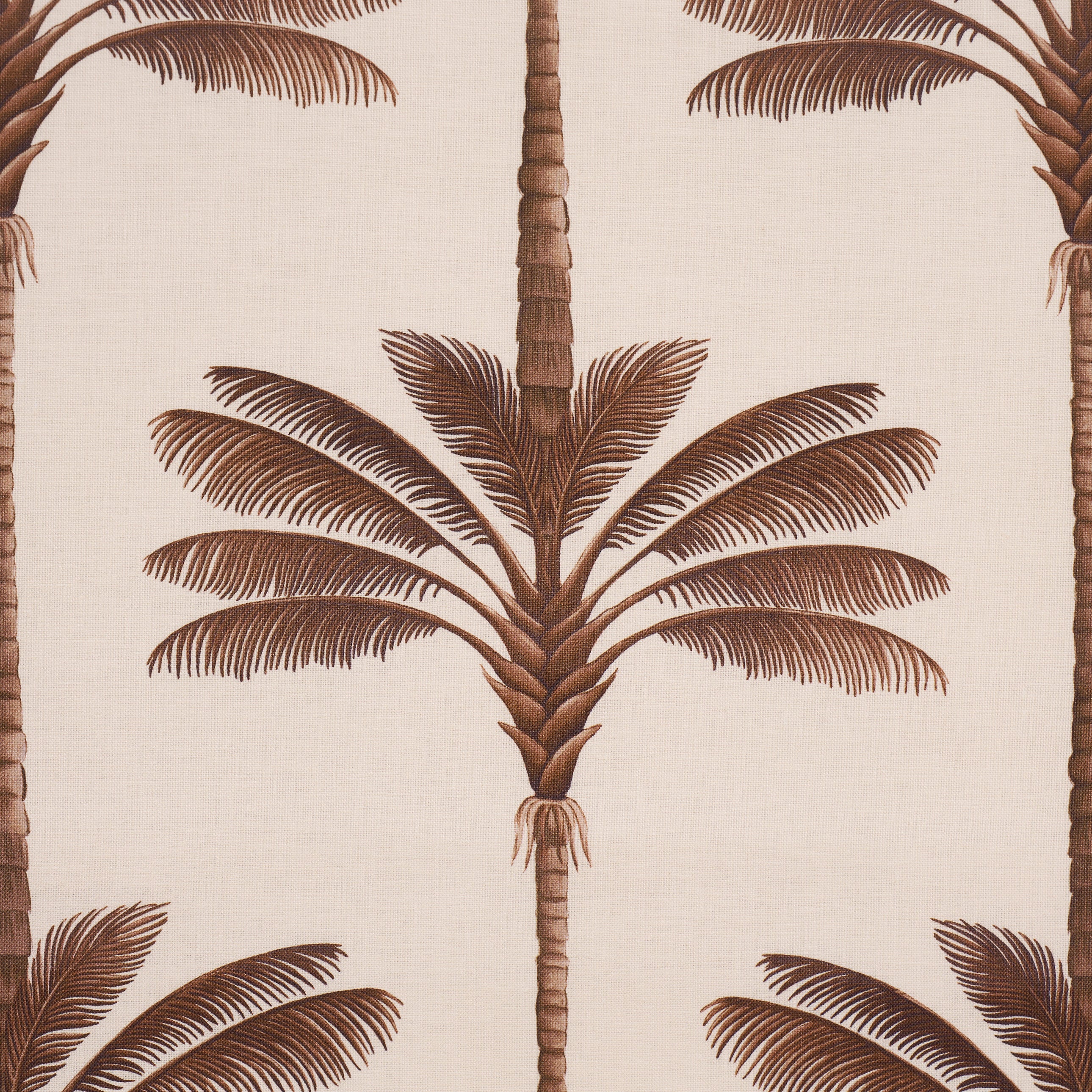A-PALM-IS-A-PALM-PRINT-CHOCOLATE-MEETS-TOBACCO-SCHUMACHER-182821 - Schumacher Fabric