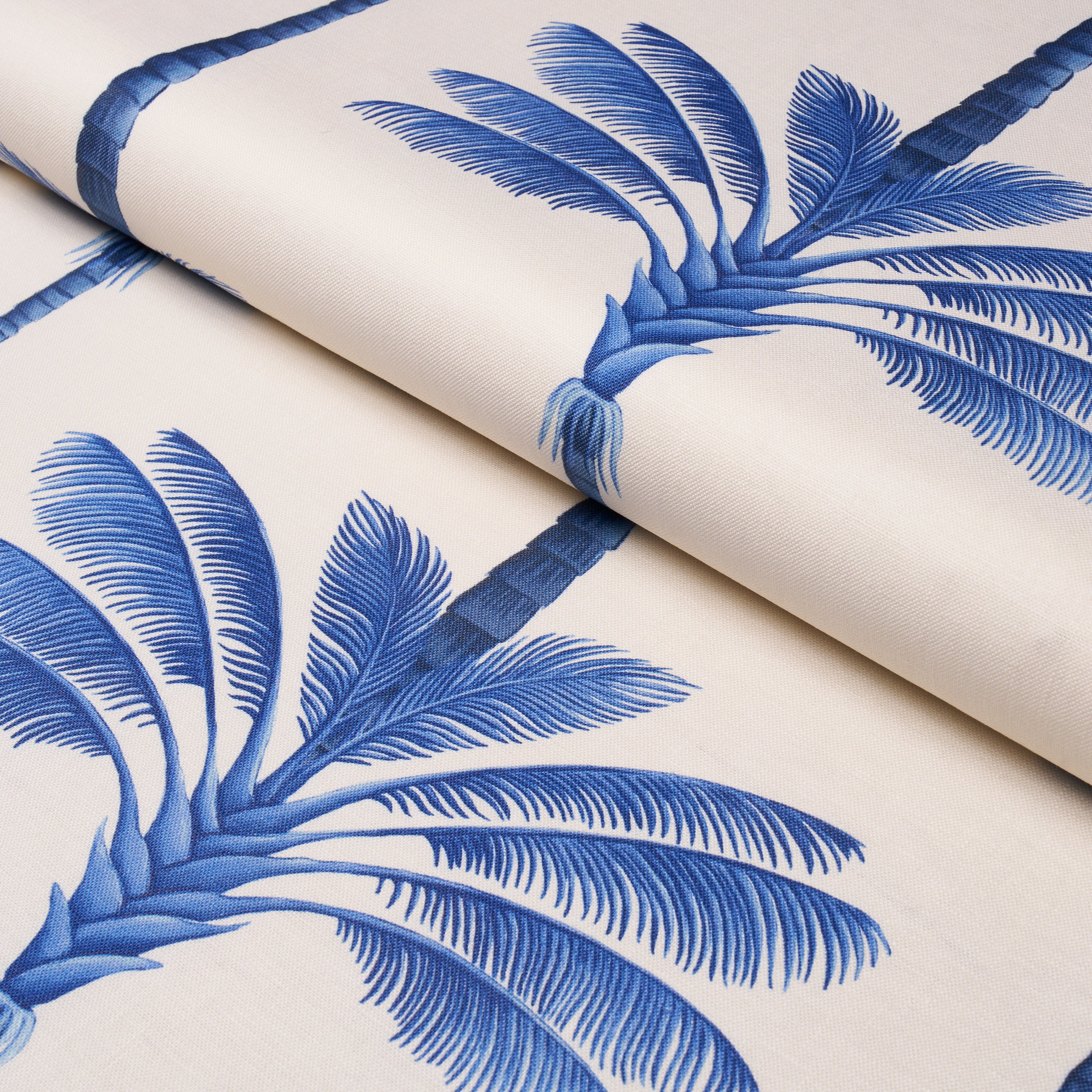 A-PALM-IS-A-PALM-PRINT-INDIGO-PALM-GROVE-SCHUMACHER-182822 - Schumacher Fabric