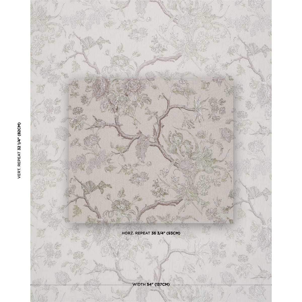 INVERNESS-GARDEN-IVORY-SCHUMACHER-182832 - Schumacher Fabric