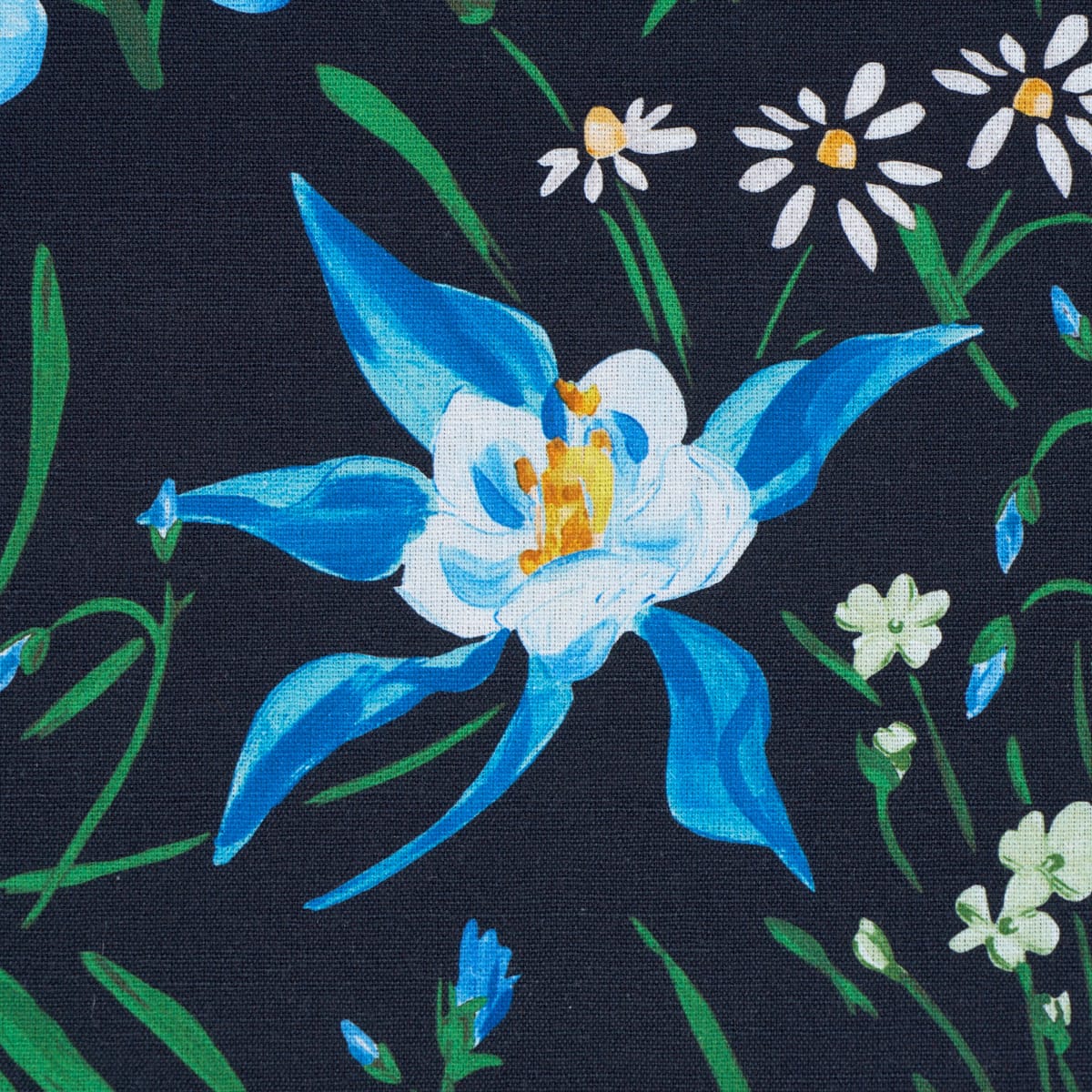 OZ-FLORAL-EBONY-SCHUMACHER-182850 - Schumacher Fabric