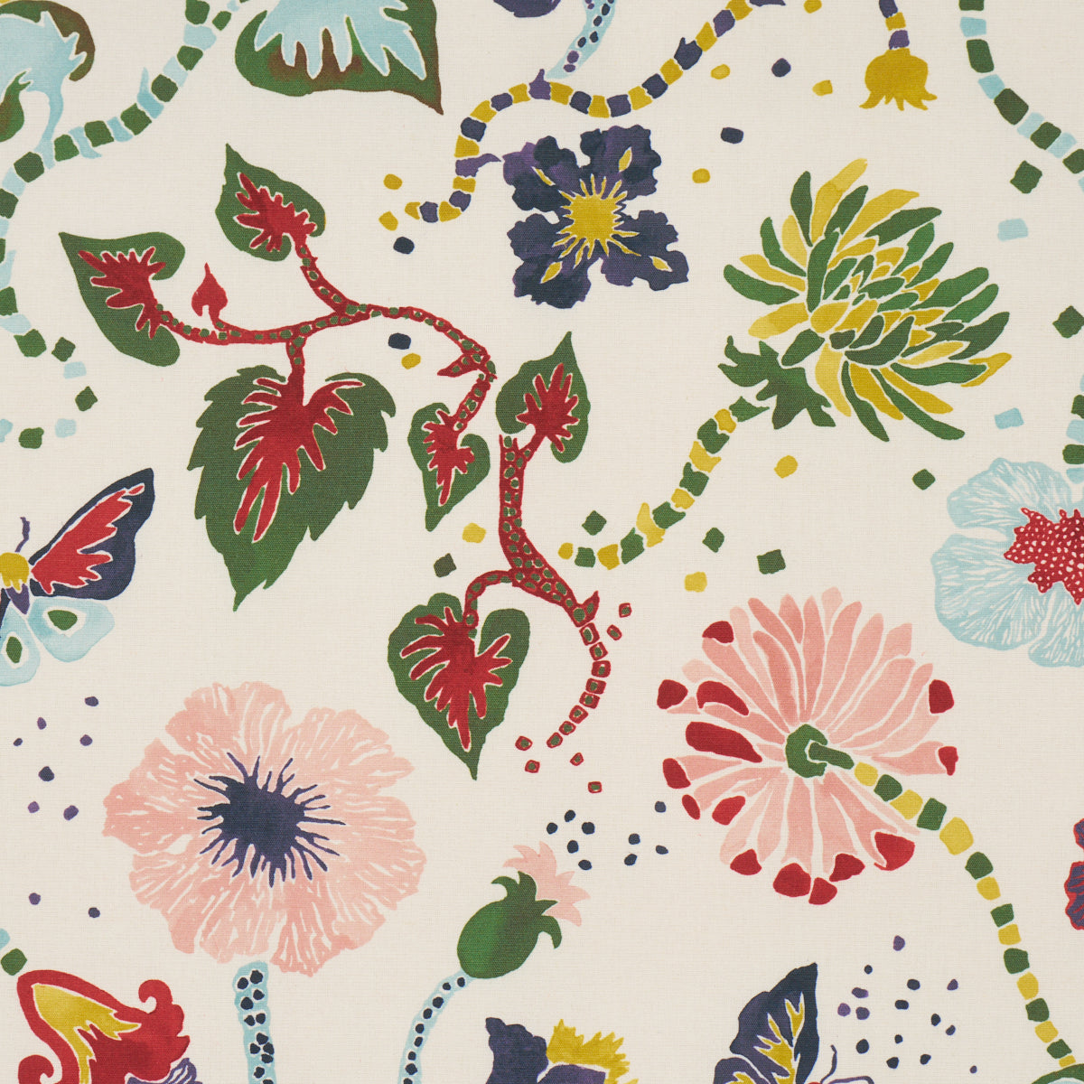 Gloriette - Multi - Schumacher 182880 Fabric - Schumacher Fabric