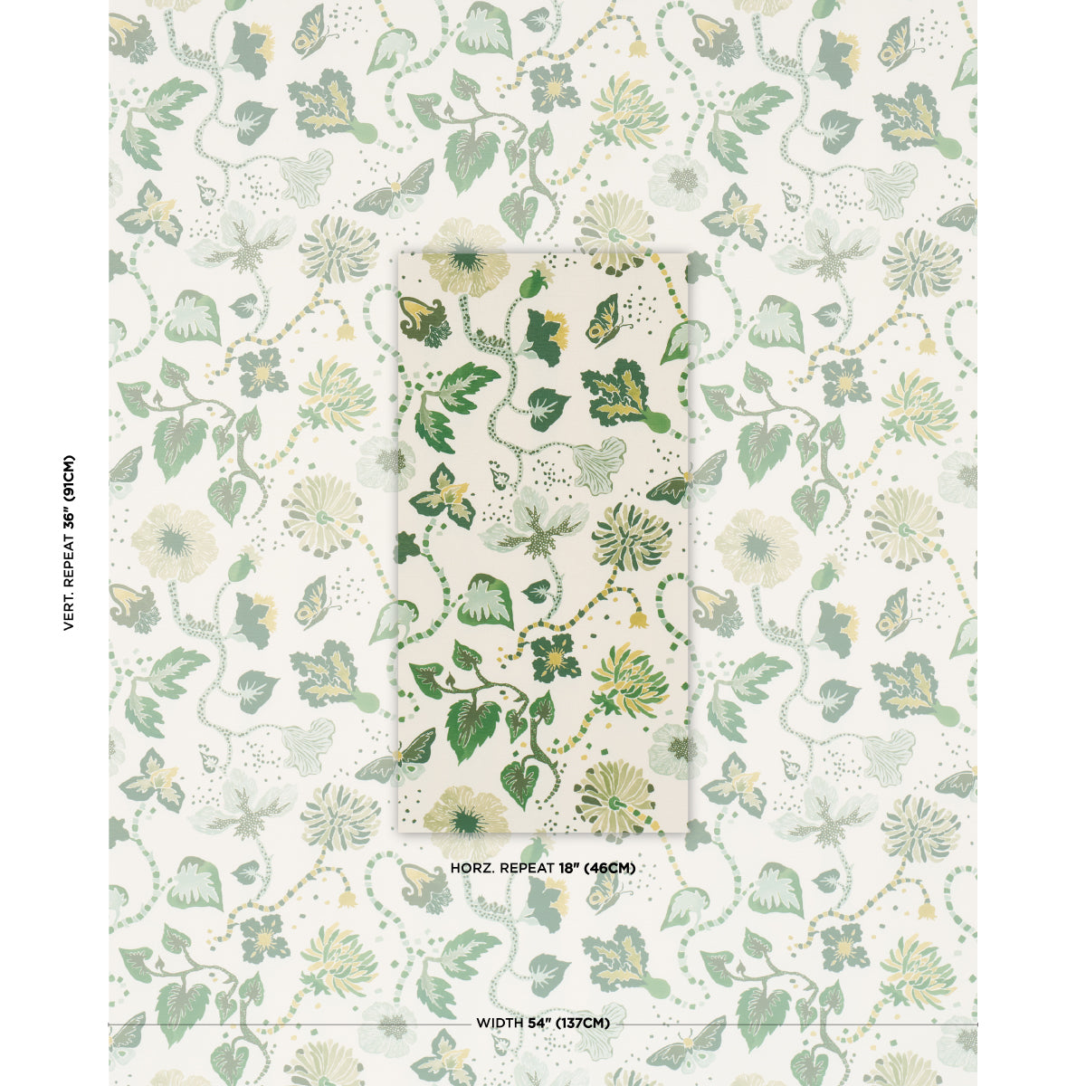Gloriette - Green - Schumacher 182881 Fabric - Schumacher Fabric