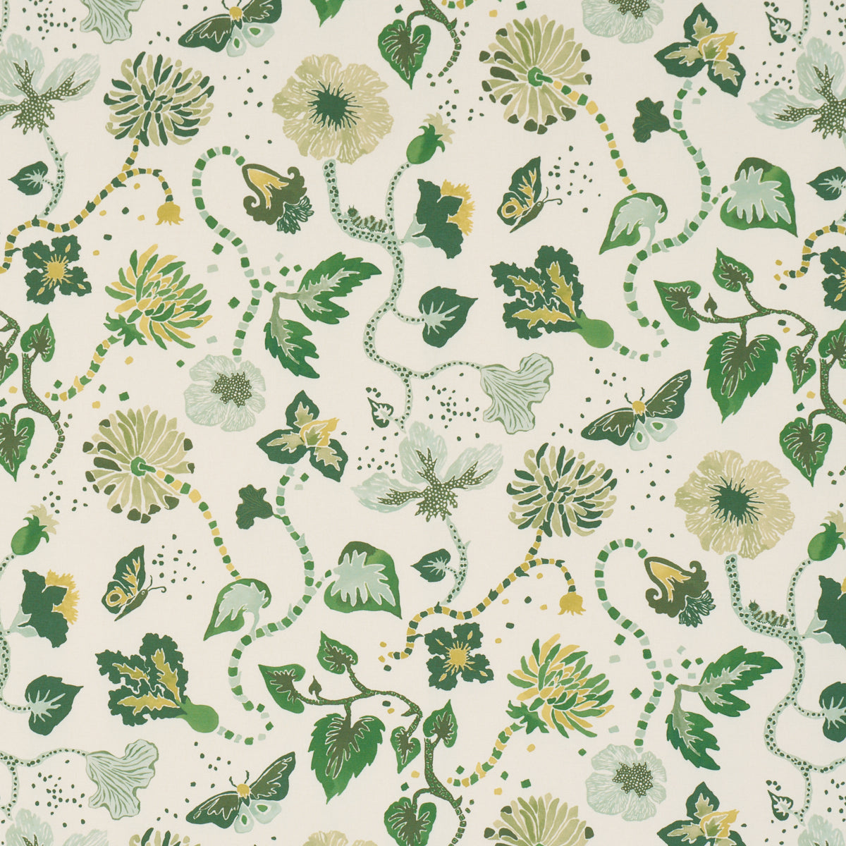 Gloriette - Green - Schumacher 182881 Fabric - Schumacher Fabric
