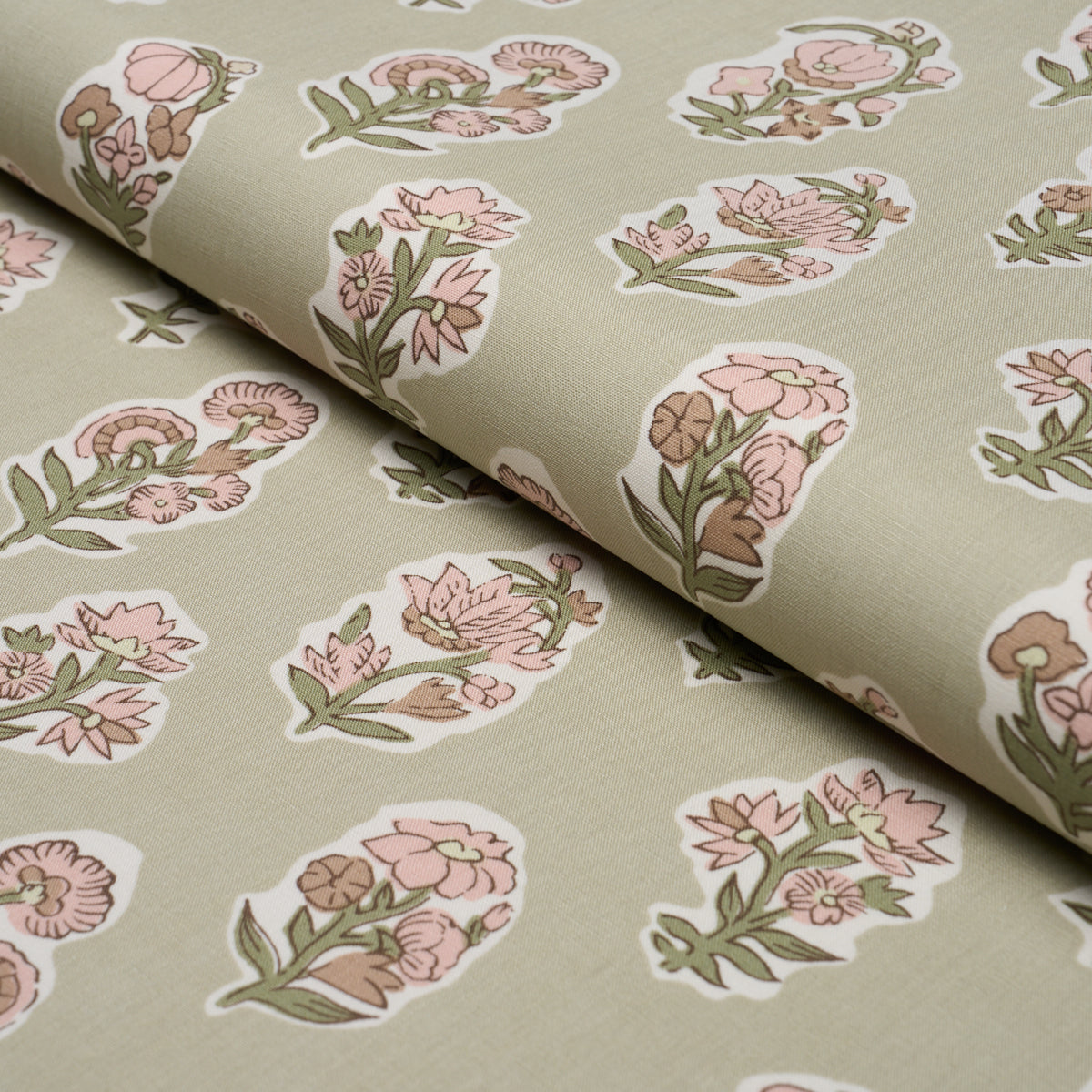 Anessa Hand-Screen Print - Petal - Schumacher 182891 Fabric - Schumacher Fabric