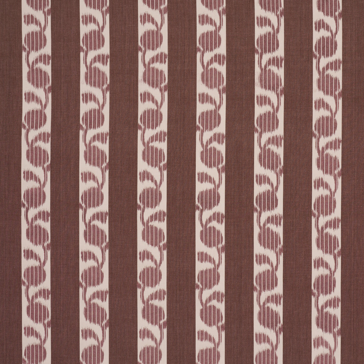 Priya Warp Print - Bordeaux - Schumacher 182920 Fabric - Schumacher Fabric