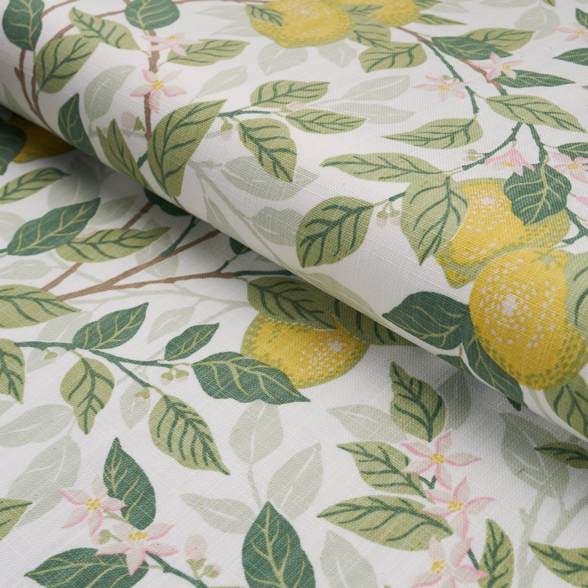CITRONTRD-IVORY-AND-LEAF-SCHUMACHER-182950 - Schumacher Fabric