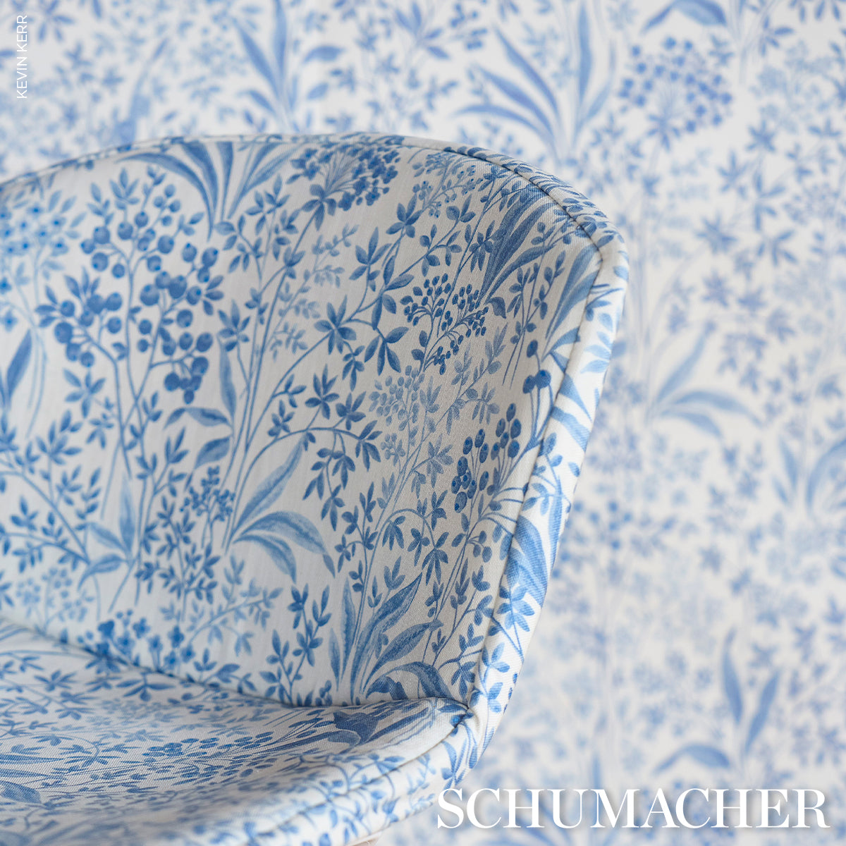 NOCTURNE-BLUE-AND-WHITE-SCHUMACHER-183022 - Schumacher Fabric