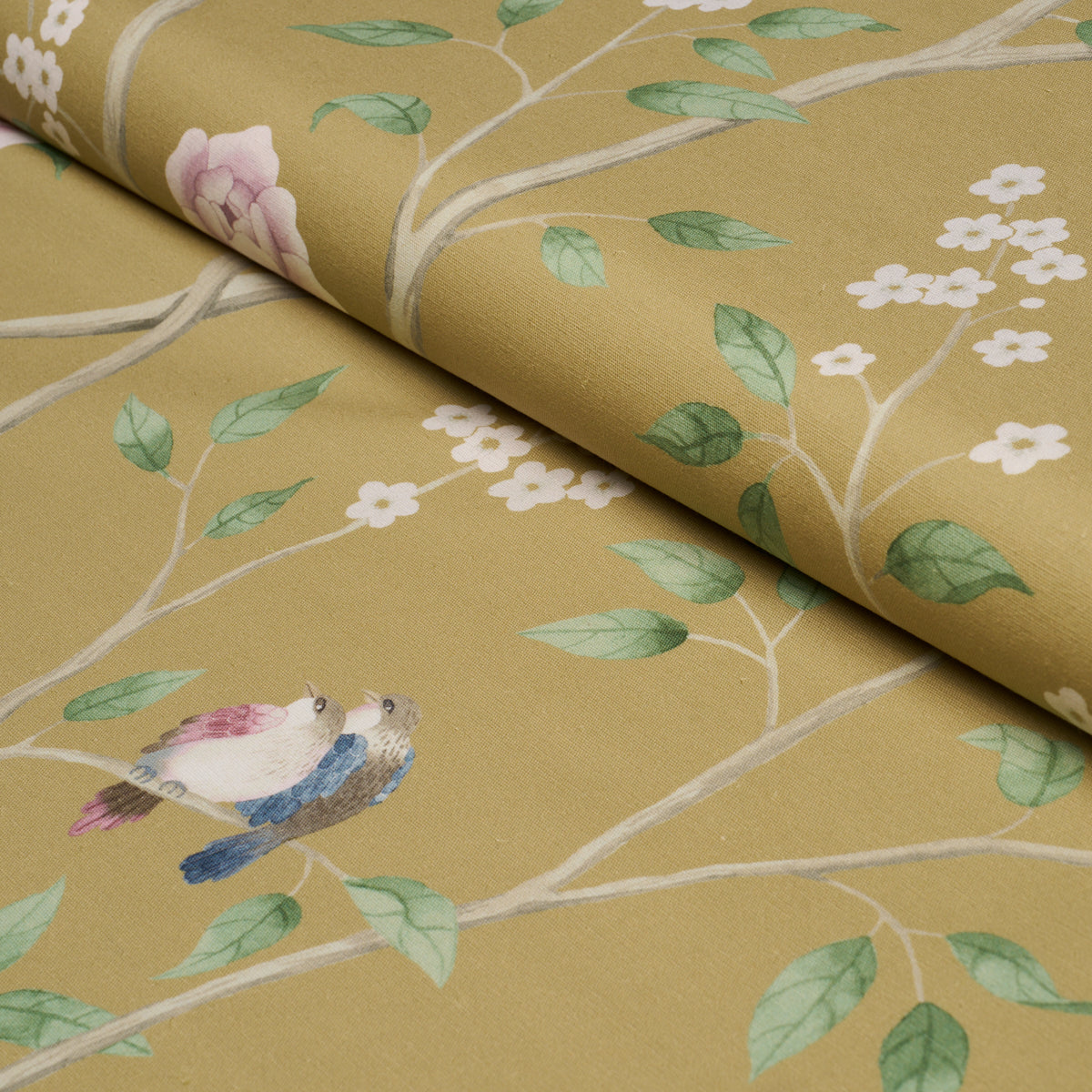 PARADISE-BIRDS-GOLD-SCHUMACHER-183032 - Schumacher Fabric