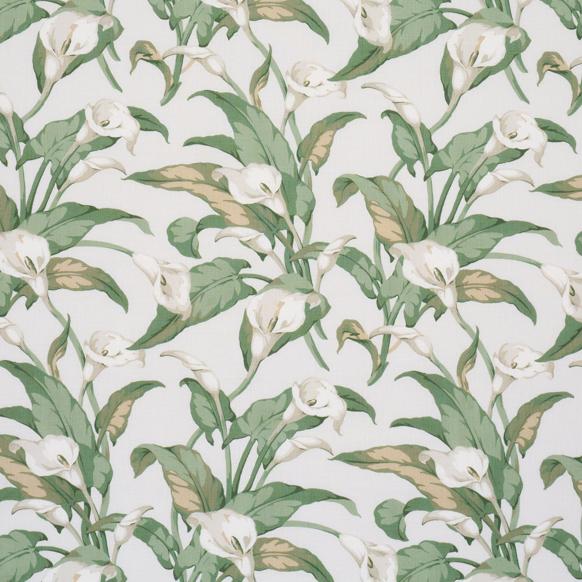 Arum Lilies - Ivory - Schumacher 183120 Fabric - Schumacher Fabric