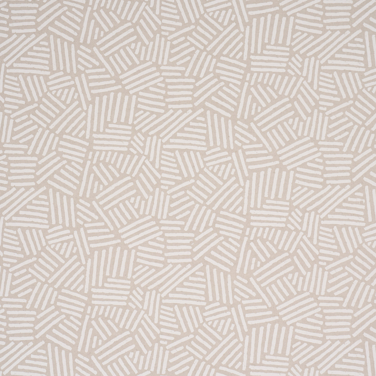 Hatchmark Hand Print - Natural - Schumacher 183162 Fabric - Schumacher Fabric