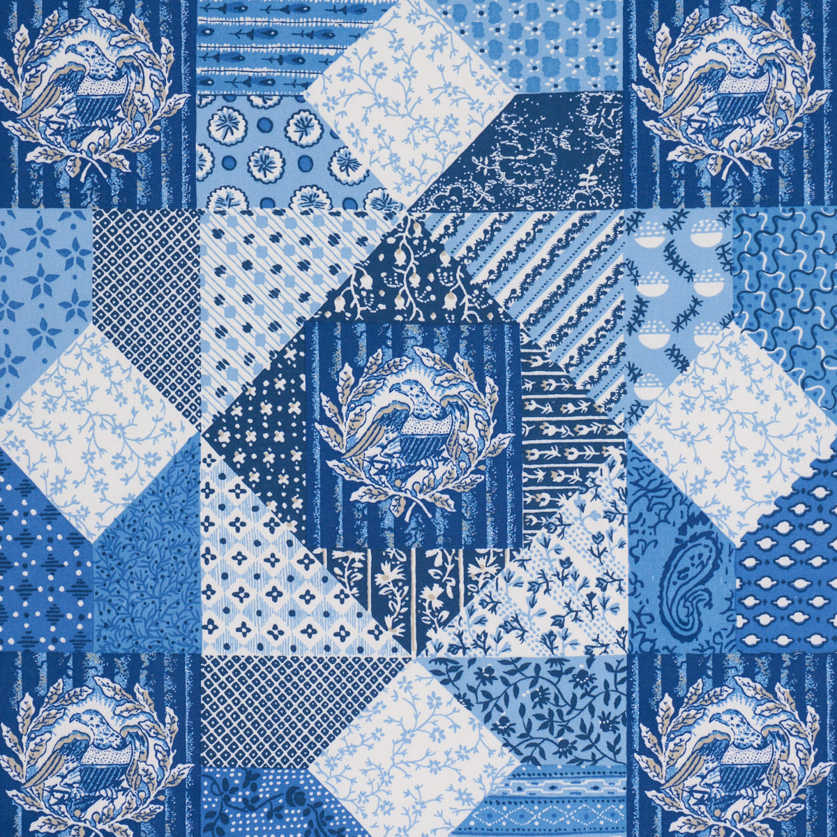 Variable Star - Blue - Schumacher 183230 Fabric - Schumacher Fabric