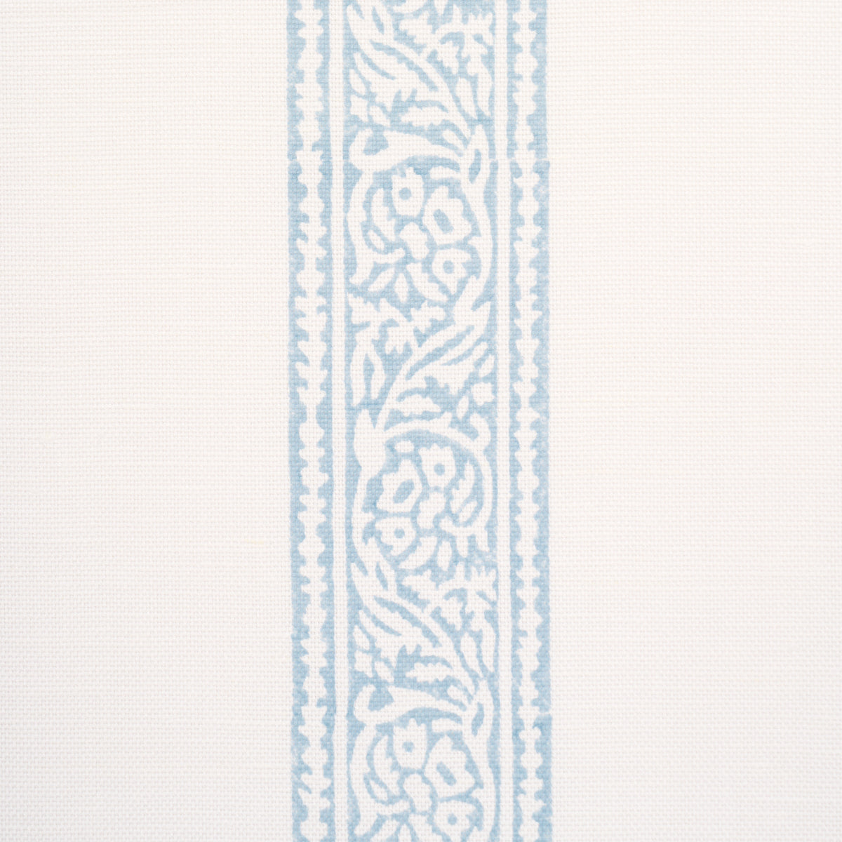 Mahdavi Stripe Hand-Block Print - Sky - Schumacher 183242 Fabric - Schumacher Fabric