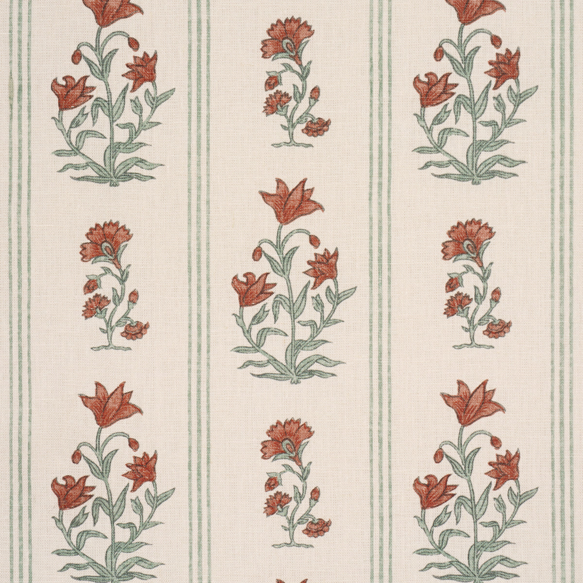 Ellora Hand-Print - Spice - Schumacher 183262 Fabric - Schumacher Fabric