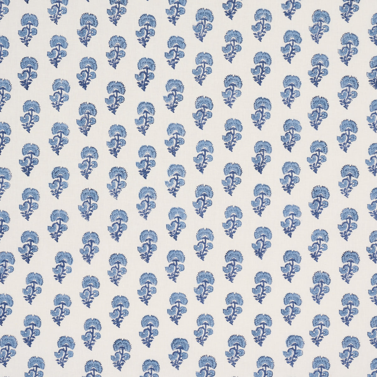 Kaasni Hand-Block Print - Indigo - Schumacher 183281 Fabric