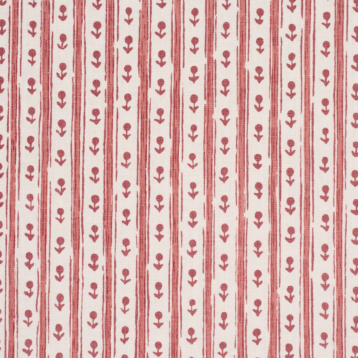 Nidhi Stripe Hand-Print - Pink - Schumacher 183310 Fabric - Schumacher Fabric