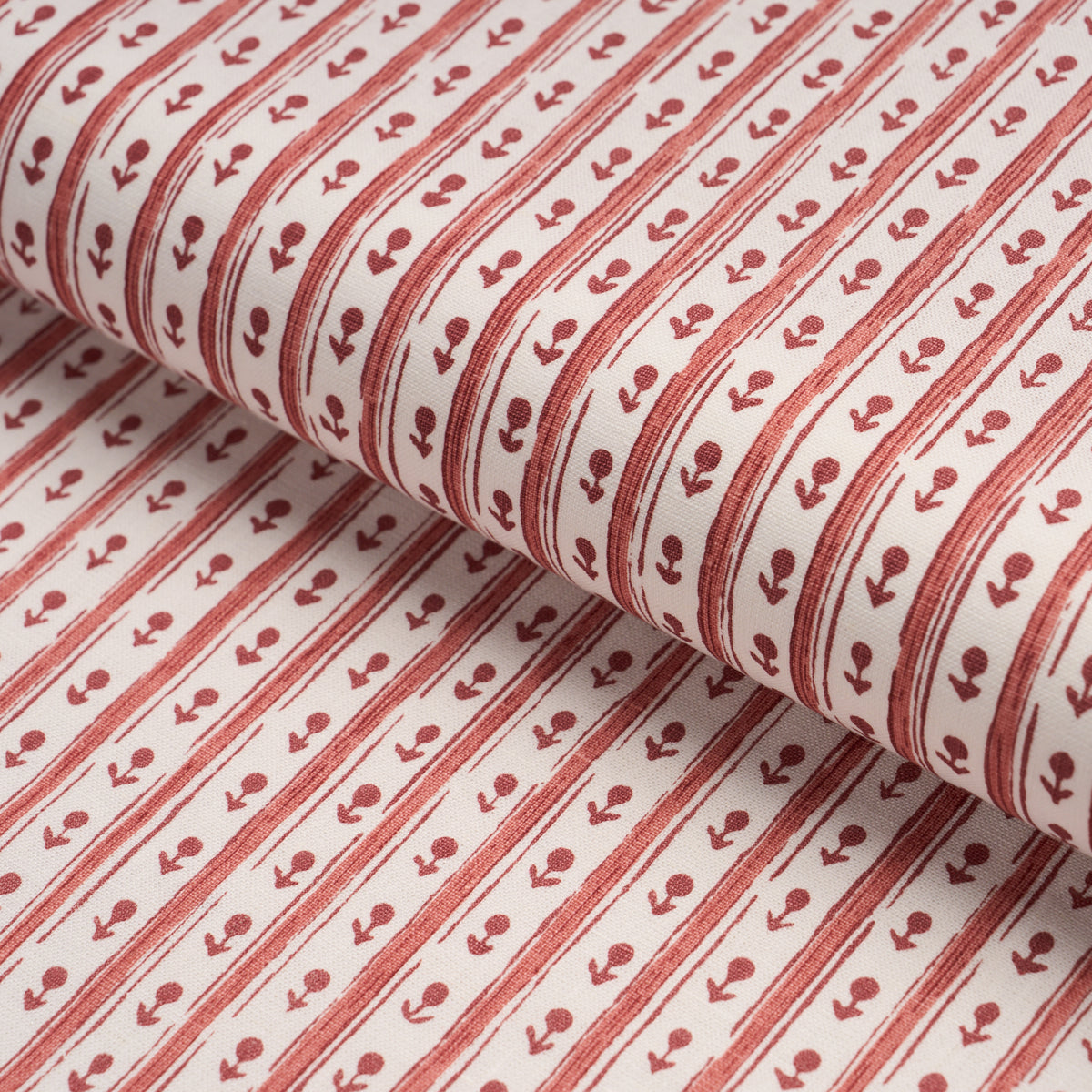 Nidhi Stripe Hand-Print - Pink - Schumacher 183310 Fabric - Schumacher Fabric