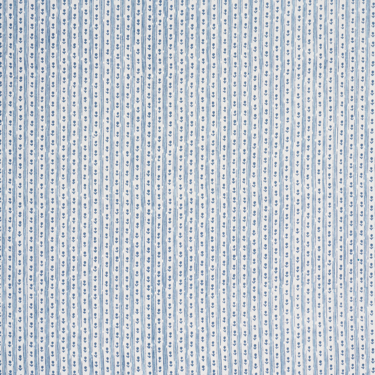 Nidhi Stripe Hand-Print - Sky - Schumacher 183311 Fabric