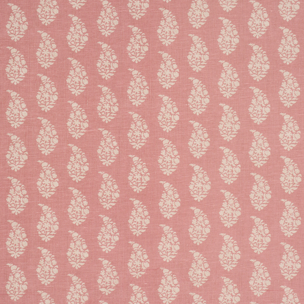Kaia Paisley Hand-Print - Pink - Schumacher 183321 Fabric - Schumacher Fabric
