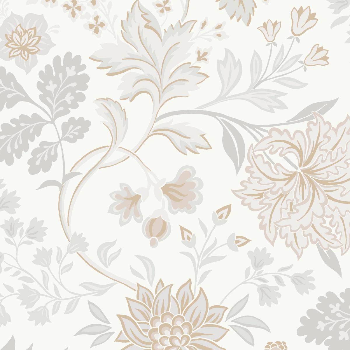 Alicia - Stone And Gold - Schumacher 2007 Wallcovering
