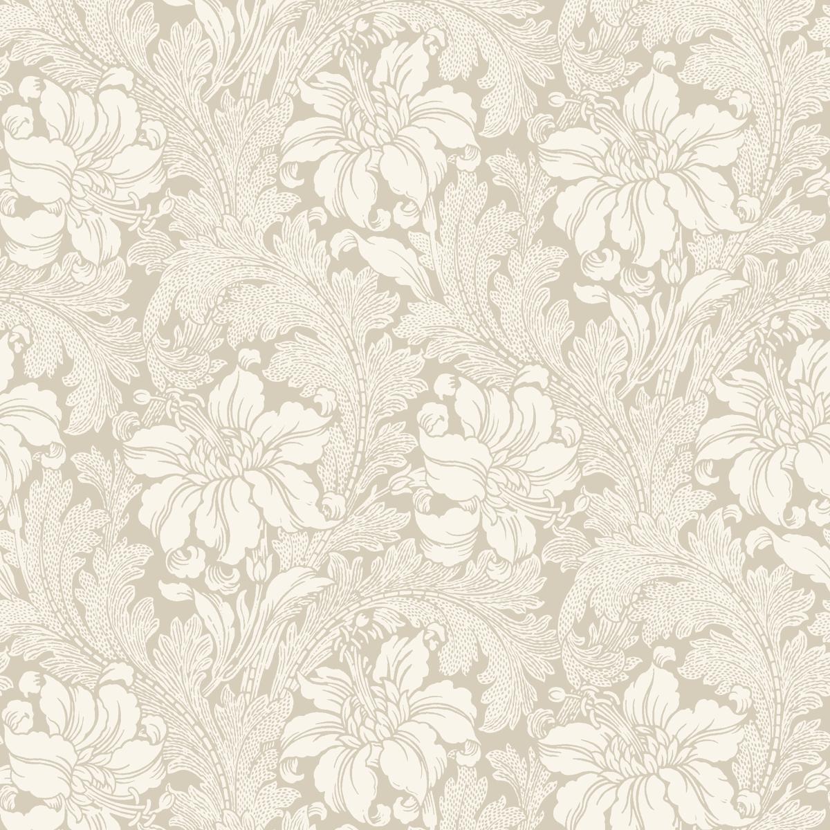 Acanthus Garden - Stone - Schumacher 2011 Wallcovering